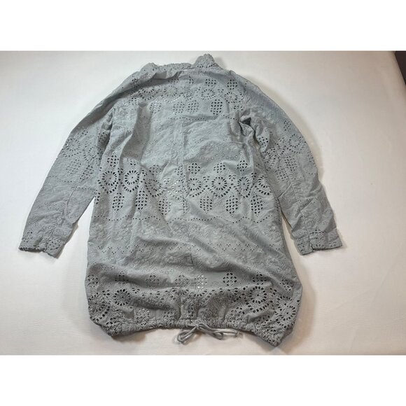 Sundance Womens Light Gray Eyelet Embroidered Open Cardigan Small (bin D197) - Picture 9 of 9